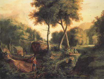 Thomas Cole Landscape (mk13) France oil painting art
